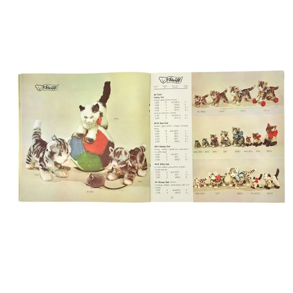 Vintage Steiff Catalogue E 54/55 With Iconic Button In Ear Logo Well Preserved
